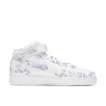 Кроссовки Nike Air Force 1 Skateboarding Shoes Men Mid-top Blue, белый - фото 3