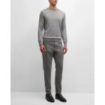 Мужские цветные брюки Delave с 5 карманами ZEGNA, цвет Light Gray Solid - фото 3