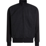 Толстовка Calvin Klein Mix Media Interlock Full Zip, черный - фото