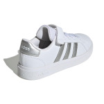 Кроссовки Adidas Grand Court 2.0 Little Kid 'White Matte Silver' - фото 4