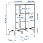 Шкаф, черно-коричневый, 121x135 см, IDANÄS IKEA - фото 7