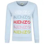 Толстовка обычного кроя Kenzo Kids, синий - фото