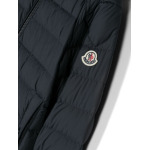 Moncler Enfant пуховик Cornour с капюшоном, синий - фото 3