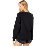 Толстовка Madeline Fuzzy Logo Crew Neck T-Shirt UGG, цвет Black/Cream - фото 2