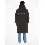 Стеганая куртка Calvin Klein Jeans "ESSENTIALS NON DOWN LONG PARKA", с капюшоном, черный - фото 2