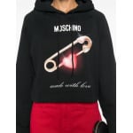 Moschino толстовка с логотипом, черный - фото 4