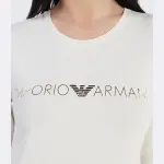 Сверху пижама обычного кроя. Emporio Armani, бежевый - фото 4