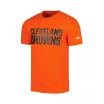 Мужская оранжевая футболка Cleveland Browns Primetime Wordmark Essential Nike, оранжевый - фото 2