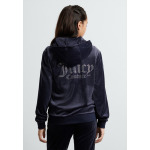 Толстовка на молнии DIAMANTE ZIP THROUGH HOODIE Juicy Couture, темно-синий - фото