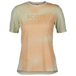 Велосипедный трикотаж Scott Women's Trail Flow S/S, цвет Soft Yellow/Melon Orange - фото