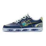 Кроссовки Nike Court Vision 1 Skateboarding Shoes Men Low-top Blue/Yellow, темно-синий - фото