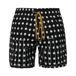 Шорты Rhude Logo Polka Dot Short, черный - фото