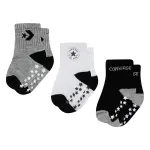 Носки Converse ABS "CONVERSE LOGO INFANT TODDLER NO SLIP QUARTER 3 PK" (3 пары), черный - фото 6