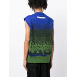 A Bathing Ape intarsia-knit logo vest, зеленый - фото 4