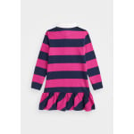 Платье из джерси STRIPED COTTON JERSEY RUGBY DRESS Polo Ralph Lauren, розовый - фото