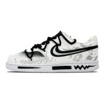 Кроссовки Nike Court Vision 1 Skateboarding Shoes Men Low-top White/black, белый - фото