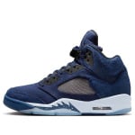 Кроссовки Air Jordan 5 Retro 'Midnight Navy', синий - фото