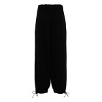 Simone Rocha elasticated-waistband tapered trousers, черный - фото 2