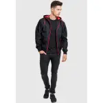 Ветровка URBAN CLASSICS " Urban Classics Men's Contrast Windrunner" (1 шт.), с капюшоном, красный - фото 6