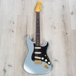 Электрогитара Fender Custom Shop LTD 1965 Dual-Mag Stratocaster Journeyman Relic Guitar, Ice Blue Metallic Aged - фото 3