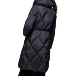 Пуховик DKNY Pillow Collar Diamond Quilt Puffer, черный - фото 2