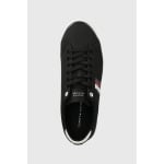 Кроссовки TH HI VULC LOW STRIPES MESH Tommy Hilfiger, черный - фото 4