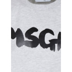 Футболка с принтом MSGM, серый - фото