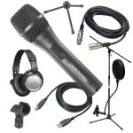 Динамический микрофон Audio-Technica AT2005USB Handheld Cardioid USB/XLR Dynamic Microphone - фото