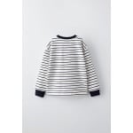 Полосатая футболка из тяжелого джерси ZARA, цвет striped - фото 2