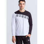 Спортивная футболка erima 5 C Longsleeve, белый/черный/темно серый - фото