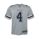 Джерси Big Boys Dak Prescott Silver Dallas Cowboys Inverted Team Game Nike - фото 3