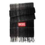 Шарф DIESEL Scarf S-BESTRO, черный/пятнистый черный - фото