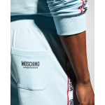 Мужские спортивные шорты с логотипом Moschino, цвет Light Blue - фото 5