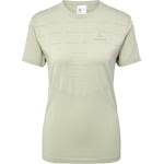 Спортивная футболка Newline S/S Reflektierend Logo Nwlriverside Laufen Damen, цвет agate grey - фото