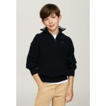 Вязаный свитер QUARTER-ZIP TURTLENECK Tommy Hilfiger, темно-синий - фото