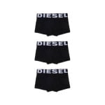 Diesel Kids комплект из трех боксеров с логотипом, черный - фото