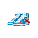 Jordan высокие кроссовки Air Jordan 1 Retro High "Off-White - UNC", синий дубль - фото 2