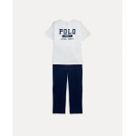 Пижама с короткими рукавами для мальчиков Polo Ralph Lauren, синий - фото