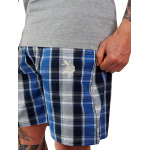 Пижама U.S. POLO ASSN. Short Pajamas, цвет Blue/mottled grey - фото 3