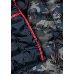 Легкая куртка CAMO HOODED PUFFER MINOTI, цвет blue - фото 5