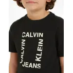 Футболка Calvin Klein Jeans "MAXI HERO FLOCK LOGO T-SHIRT", для детей до 16 лет, цвет Ck Black - фото 3