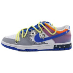 Кроссовки Nike Dunk Skateboarding Shoes Men Low-top White Blue, синий - фото