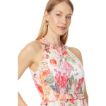 Платье Vince Camuto Novelty Chiffon Halter Hi Lo Midi, розовый - фото 3