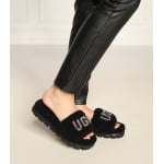 Тапочки UGG W COZETTA CURLY GRAPHIC, черный - фото 2