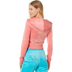 Худи Juicy Couture Solid Classic Juicy Hoodie With Crown Hotfix, цвет Coral Haze - фото 2