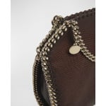 Миниатюрная большая сумка Falabella с тиснением Alter Stella McCartney, цвет Chocolate Brown - фото 5