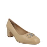 Кожаные туфли Comiso Salvatore Ferragamo, цвет Beige White - фото