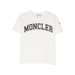 Moncler Enfant футболка с логотипом, белый - фото