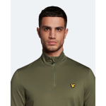 Куртка Lyle & Scott Tech Half Zip Fleece, зеленый - фото 3