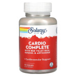 Solaray Cardio Complete с красными дрожжами, рисом, гуггулом и артишоком, 90 растительных капсул - фото